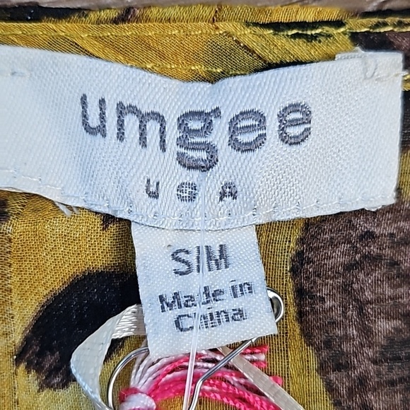 NWT Umgee Jungle Nights Gold Black & Brown Animal Print Sheer Cocoon Cardigan - Picture 14 of 16